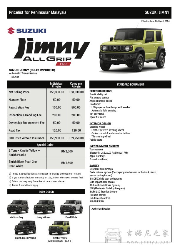 Malaysia Jimny